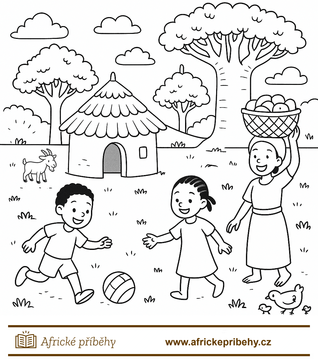 Omalovánka_02_Vesnice